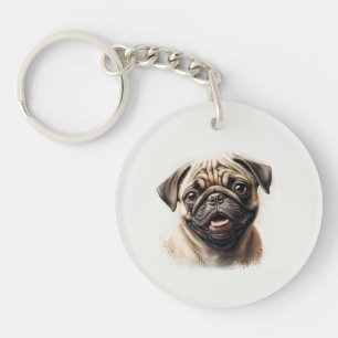 Nyckelkedja för personlig Pet Photo Hund älskare K