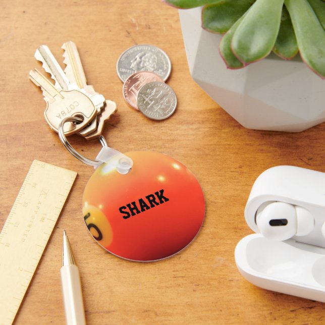 Nyckelkedja för Personligen Billiard Boll Nyckelring (Skrivbord)