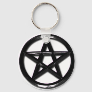 Nyckelkedja för Pewter Pentacle Pagan-pagan Nyckelring