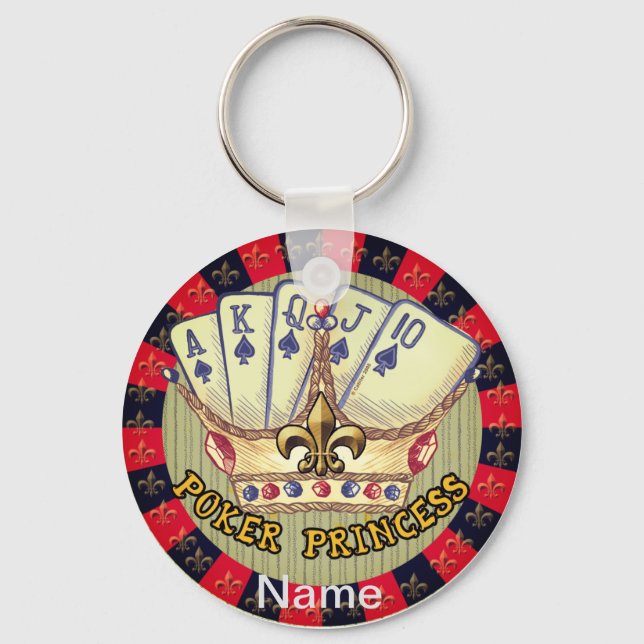 Nyckelkedja för Poker Princess Nyckelring (Framsida)