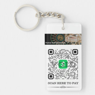 Nyckelkedja för QR-Personlig för Pengarar App & Ve