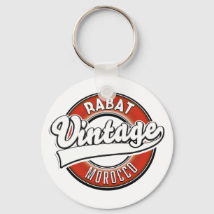 Nyckelkedja för Rabat Morocco vintage logotyp Nyckelring
