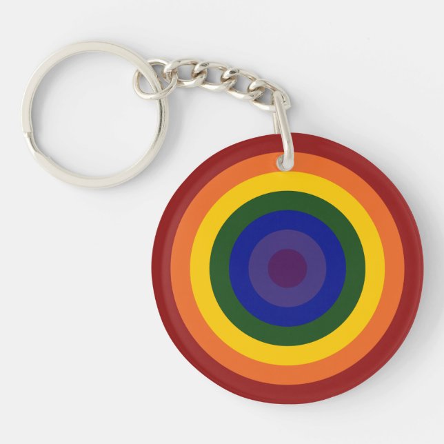 Nyckelkedja för Rainbow Bullseye (Framsidan)