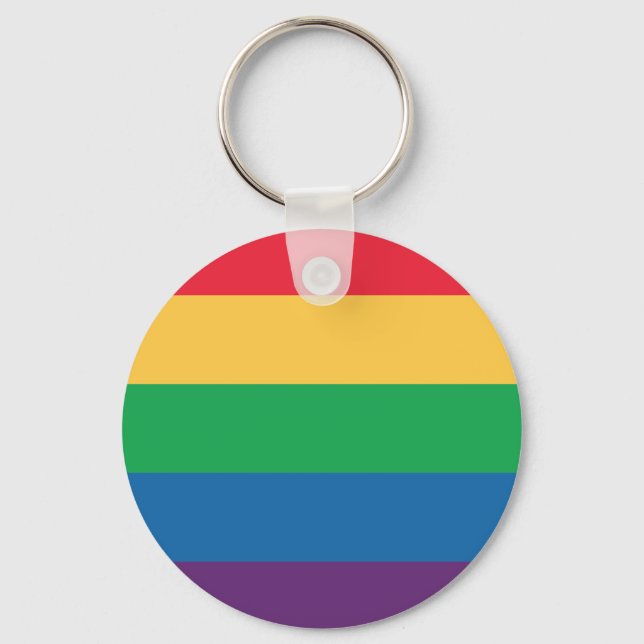 Nyckelkedja för Regnbåge-Pride Nyckelring (Framsida)