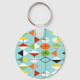 Nyckelkedja för Retro Harlequin Mönster Nyckelring