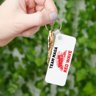 Nyckelkedja för röd våg i teammaga nyckelring