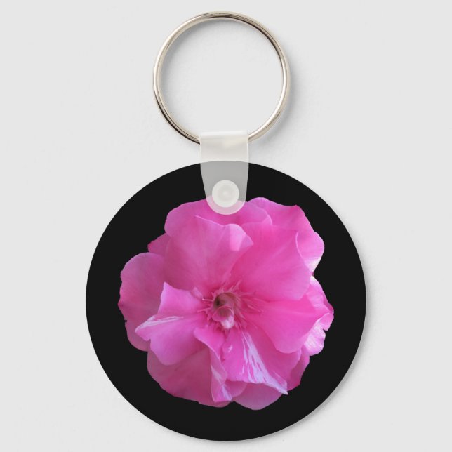 Nyckelkedja för rosa Blommar Nyckelring (Framsida)