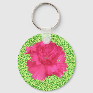 Nyckelkedja för rosa Carnation Nyckelring