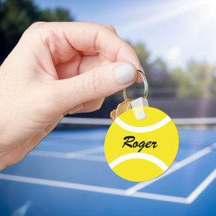 Nyckelkedja för rundtennis boll   Anpassningsbar n Nyckelring