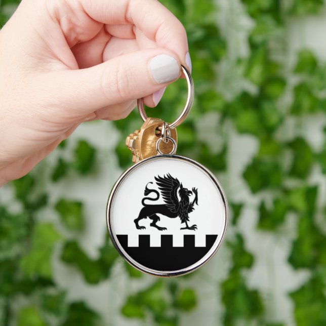 Nyckelkedja för SCA-fönster Rund Silverfärgad Nyckelring (Hand)