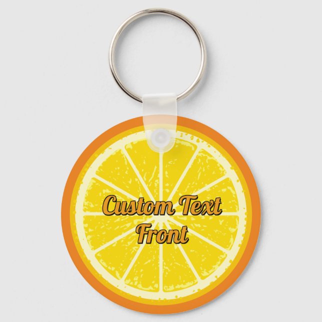 Nyckelkedja för segment i orangen nyckelring (Framsida)