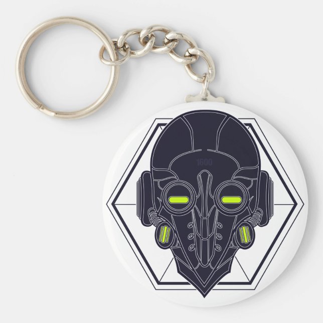 Nyckelkedja för sekundär Fi-paketmask Nyckelring (Framsidan)