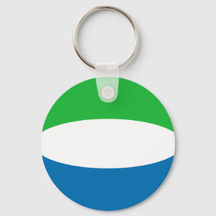 Nyckelkedja för Sierra Leone Fisheye-Flagga Nyckelring