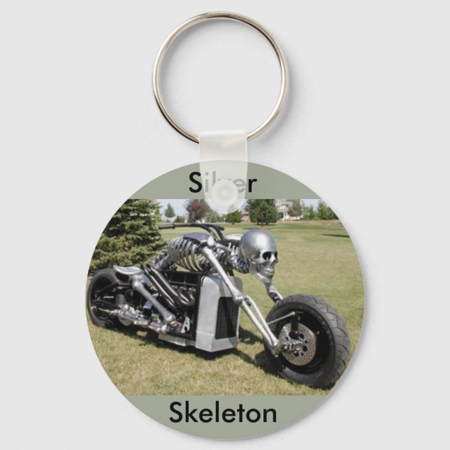 Nyckelkedja för Skeleton-motorcykel Nyckelring (Framsida)