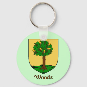 Nyckelkedja för skogen Family Shield Nyckelring