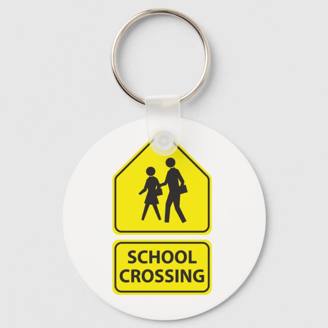 Nyckelkedja för skolkorsning nyckelring (Framsida)