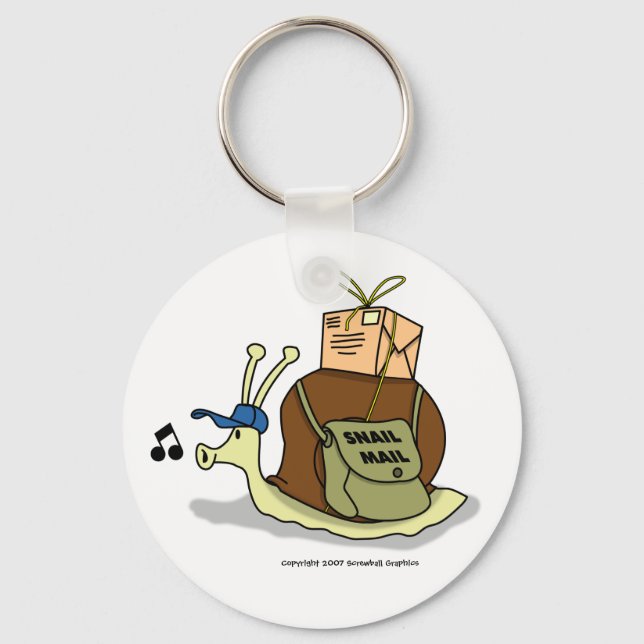 Nyckelkedja för Snigel Mail Nyckelring (Framsida)