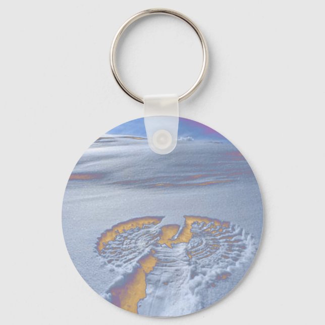 Nyckelkedja för snö-ängeln nyckelring (Framsida)