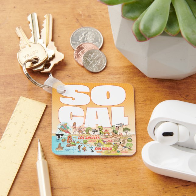Nyckelkedja för SoCal Metall Nyckelring (Skrivbord)