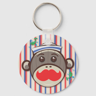 Nyckelkedja för Sock monkey Nyckelring