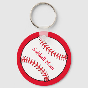 Nyckelkedja för Softball Mamma Nyckelring