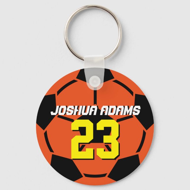 Nyckelkedja för sökningstecken för fotbollsgrupp f nyckelring (Framsida)