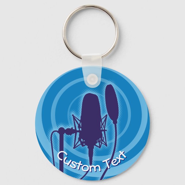 Nyckelkedja för Studio Microphone Nyckelring (Framsida)