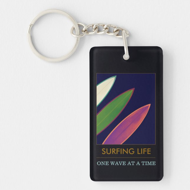Nyckelkedja för Surfa för Surfning Life-Snyggt (Framsidan)