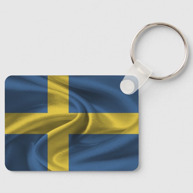 Nyckelkedja för sverige-Flagga Nyckelring (Framsida)