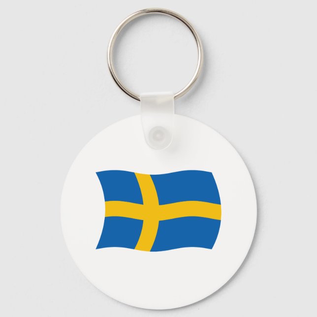 Nyckelkedja för sverige-Flagga Nyckelring (Framsida)