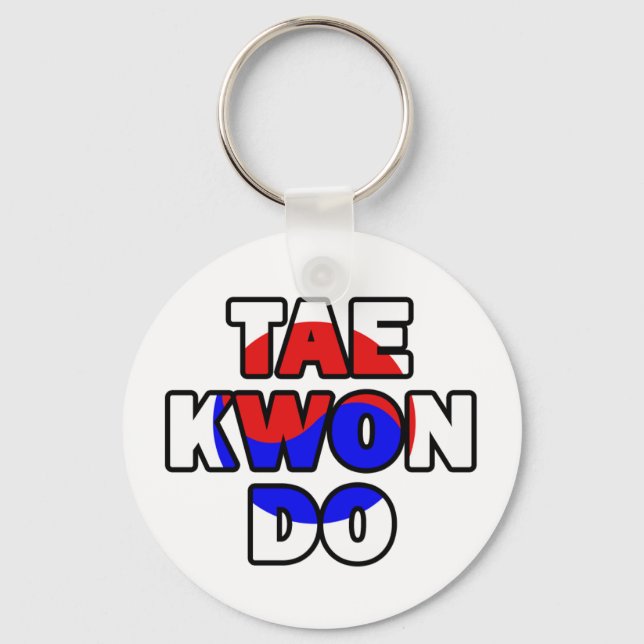 Nyckelkedja för Taekwondo Nyckelring (Framsida)