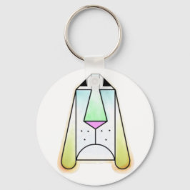 Nyckelkedja för tecknad-droopy-blodomslutsknapp nyckelring