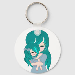 Nyckelkedja för tecknad Mor och dotter Nyckelring