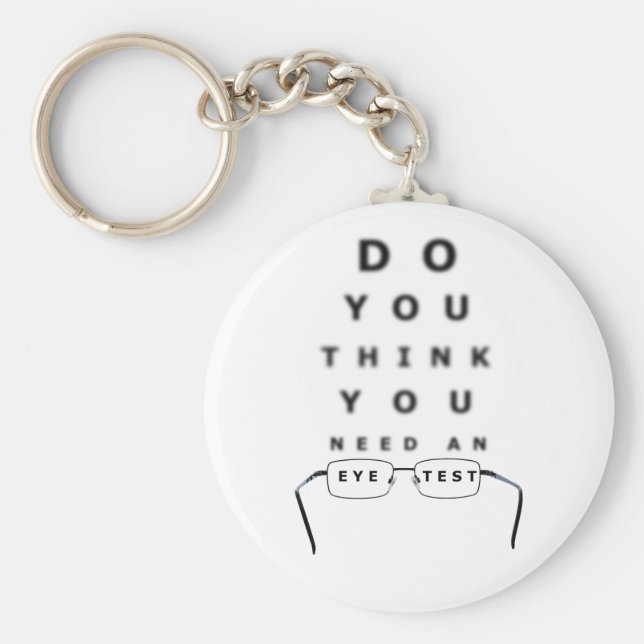 Nyckelkedja för testdiagram i Öga Nyckelring (Framsidan)