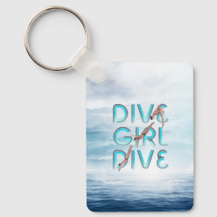 Nyckelkedja för TOP Dive Girl Dive Nyckelring