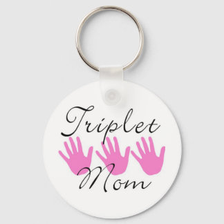 nyckelkedja för triplet mamma nyckelring
