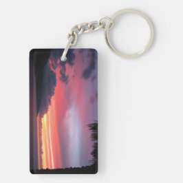 nyckelkedja för tropiska solnedgångar