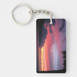 nyckelkedja för tropiska solnedgångar