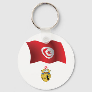 Nyckelkedja för Tunisien-Flagga Nyckelring