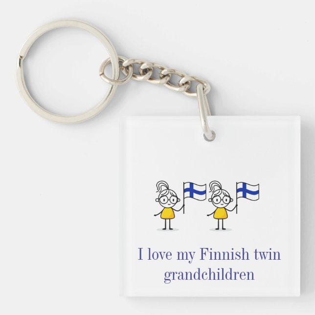 Nyckelkedja för tvillingbarnsbarn (Framsidan)