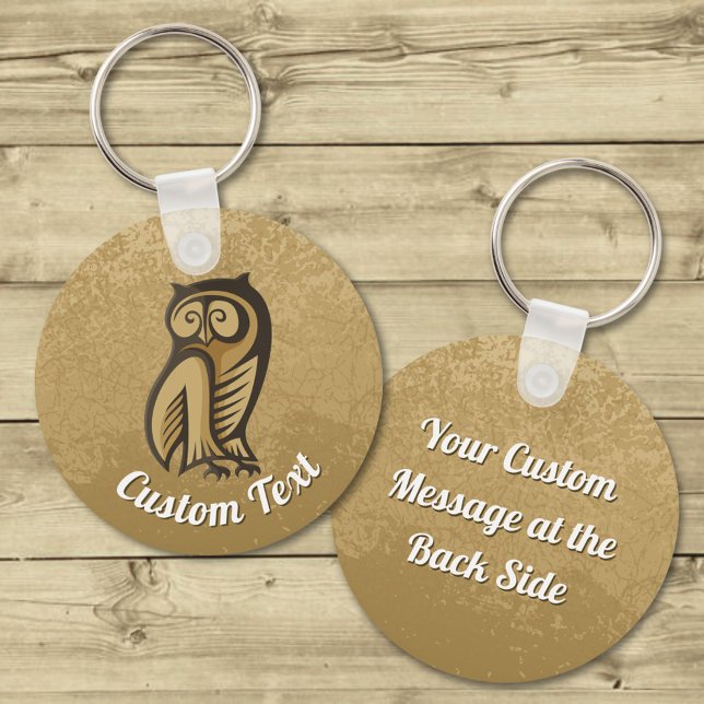 Nyckelkedja för uggla-symbolen Färg Nyckelring (Skapare uppladdad)