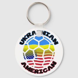 Nyckelkedja för ukrainsk amerikansk fotboll nyckelring