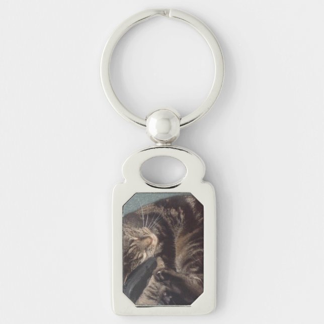 Nyckelkedja för Uppspelad Dave Rectangle Metall (Framsidan)