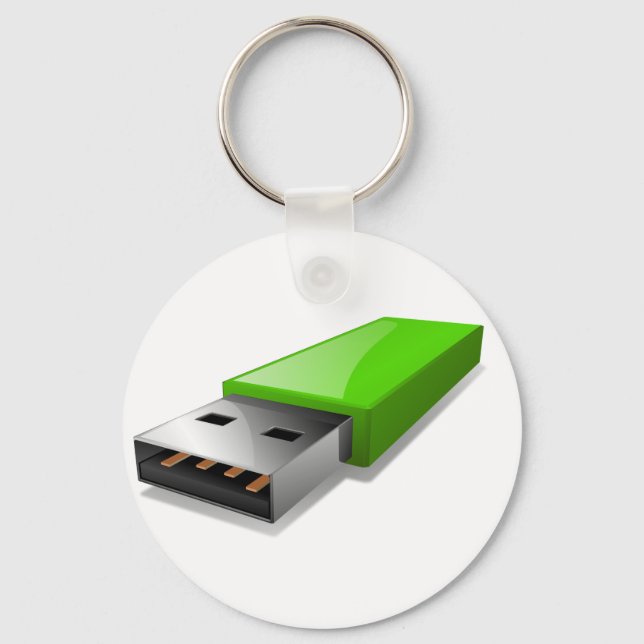 Nyckelkedja för USB Flash-enhet Nyckelring (Framsida)