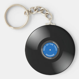 Nyckelkedja för utformning av vinylpostalbum nyckelring