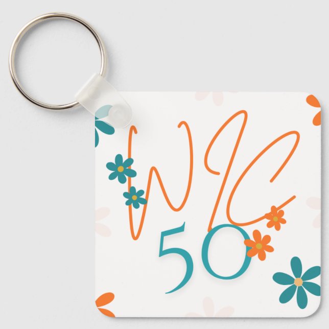 Nyckelkedja för vår-samling i kvadrat nyckelring (Framsida)