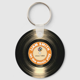 Nyckelkedja för vinylpost-Logotyp Nyckelring