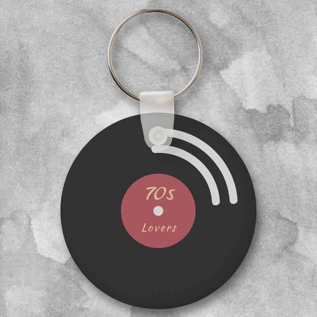 Nyckelkedja för vinylpost nyckelring (Vinyl Record Keychain)