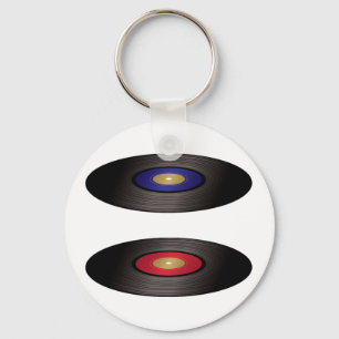 Nyckelkedja för vinylposter nyckelring