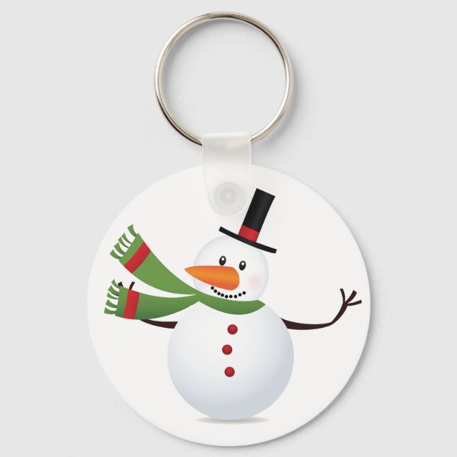Nyckelkedja för Wave Carrot Nose Snögubbe Nyckelring (Framsida)